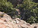 il ponte tibetano sotto la Sacra